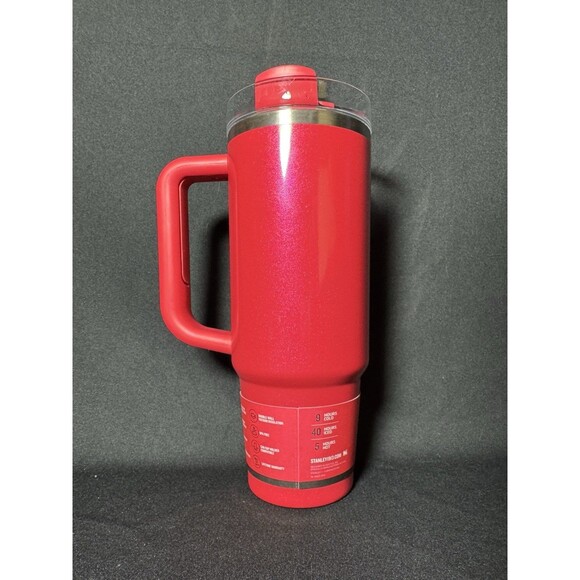 STANLEY 30 Oz RED DELICIOUS Elf Stainless Steel Quencher H2.0 FlowState Tumbler - Picture 3 of 9